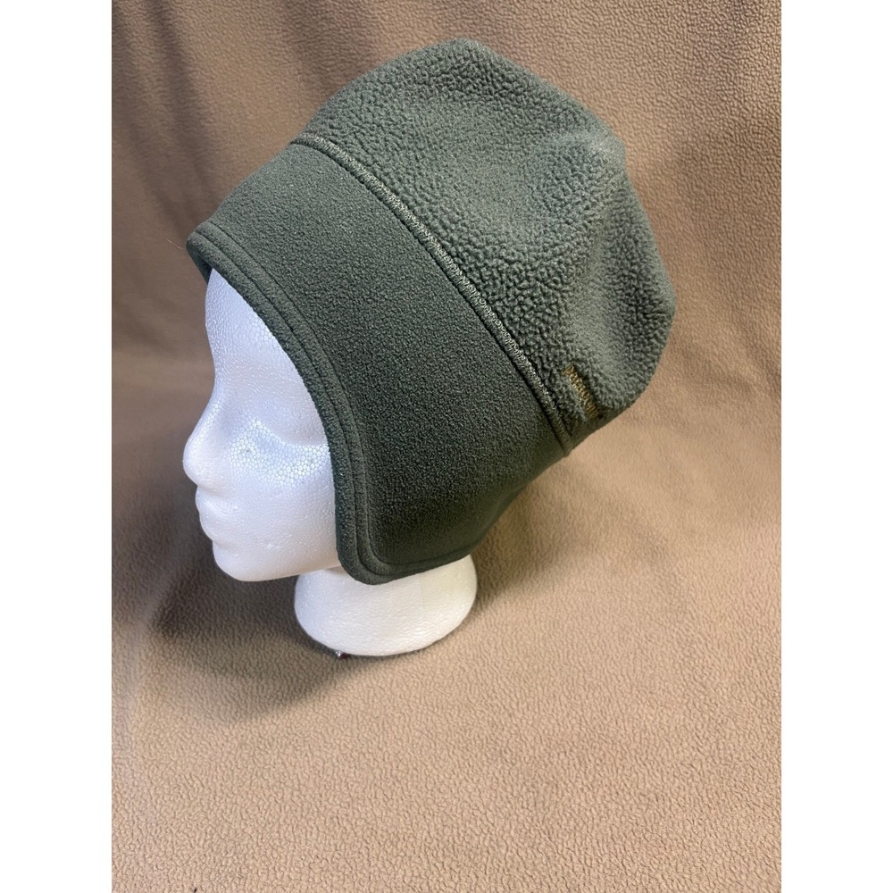 Patagonia Synchilla Fleece Beanie Hat Green Ear Flaps Medium 28755 USA Made